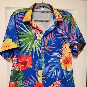 Hawaiian Button Up Short Sleeve Shirt Men’s